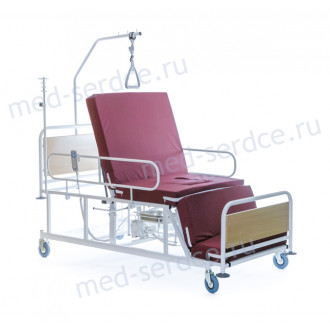 Электрическая медицинская кровать с кардио-креслом Belberg 4-02 с санитарным оснащением в Новосибирске